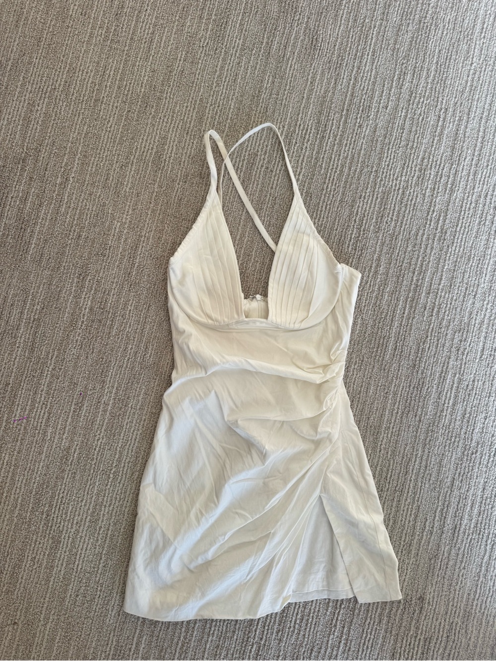 Babyboo Aura White Mini Dress - Picture 2 of 8